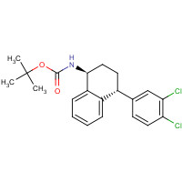1217630-23-3 trans-4-(3,4-Dichlorophenyl)-1,2,3,4-tetrahydro-N-boc-1-naphthalenamine chemical structure