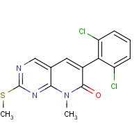 185039-46-7 6-(2,6-Dichlorophenyl)-8-methyl-2-(methylthio)pyrido[2,3-d]pyrimidin-7(8H)-one chemical structure