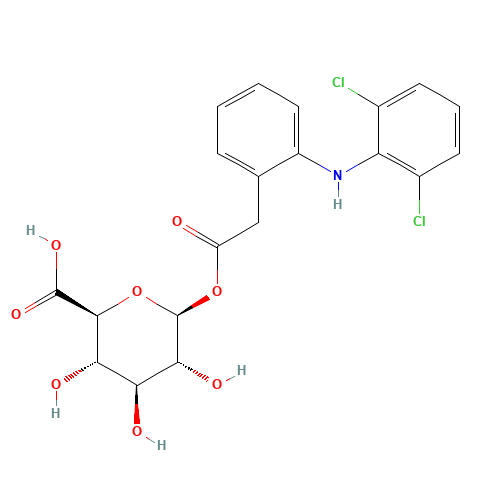64118-81-6 Diclofenac Acyl-b-D-glucuronide chemical structure