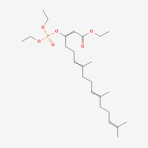 887354-51-0 3-Diethoxyphosphoryloxy-7,11,15-trimethyl-hexadecatetra-2,6,10,14-enoic Acid,Ethyl Ester,(Mixture of Isomers) chemical structure