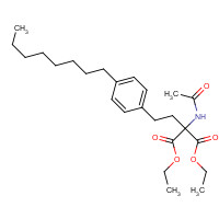 162358-08-9 Diethyl 2-Acetamido-2-[2-(4-octylphenylethyl)malonate chemical structure