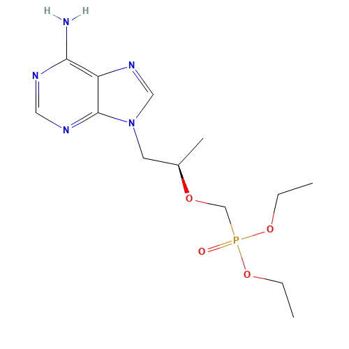 180587-75-1 (R)-9-[2-(Diethylphosphonomethoxy)propyl] Adenine chemical structure