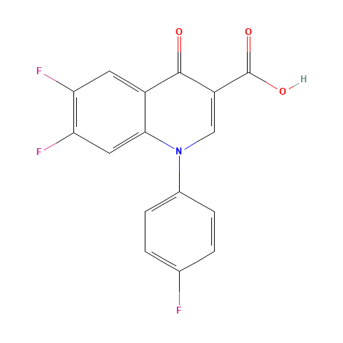 103994-99-6 6,7-Difluoro-1-(4-fluorophenyl)-1,4-dihydro-4-oxo-3-quinolinecarboxylic Acid chemical structure