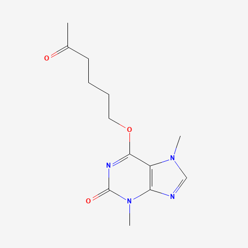 93079-86-8 3,7-Dihydro-3,7-dimethyl-6-[(5-oxohexyl)oxy]-2H-purin-2-one chemical structure