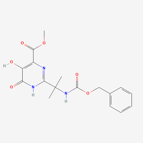 519032-08-7 1,6-Dihydro-5-hydroxy-2-[1-methyl-1-[[benzylcarbamoyl]amino]ethyl]-6-oxo-4-pyrimidinecarboxylic Acid chemical structure