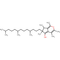 185672-33-7 2,3-Dihydro-2,3,4,6,7-pentamethyl-2-(4,8,12-trimethyltridecyl)-5-benzofuranol chemical structure