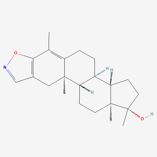 71507-21-6 (17b)-4,17-Dimethyl-androsta-2,4-dieno[2,3-d]isoxazol-17-ol chemical structure