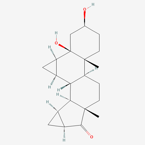 82543-16-6 6b,7b,15b,16b-Dimethylene-3b,5b-dihydroxyandrostan-17-one chemical structure