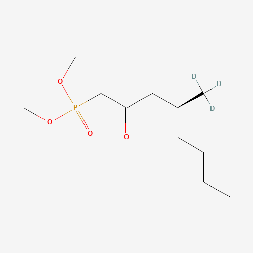 1329642-51-4 Dimethyl (4S)-4-Methyl-(2-oxooctyl)phosphonate-d3 chemical structure