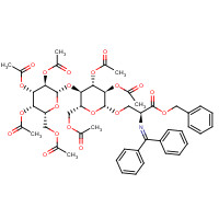 337903-59-0 N-Diphenylmethylene-O-(2,3,6,2',3',4',6'-hepta-O-acetyl-b-D-lactosyl)-L-serine, Benzyl Ester chemical structure
