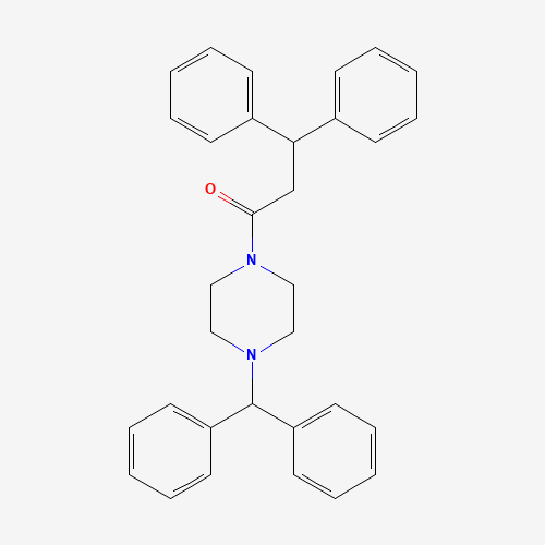 41332-24-5 1-[4-(Diphenylmethyl)-1-piperazinyl]-3,3-diphenyl-1-propanone chemical structure