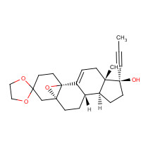 84371-57-3 (5a,10a,17b)-5,10-Epoxy-17-hydroxy-17-(1-propyn-1-yl)-estr-9(11)-en-3-one Cyclic 1,2-Ethanediyl Acetal chemical structure