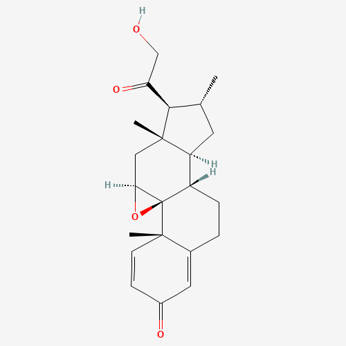 151265-33-7 (9b,11b,16a)-9,11-Epoxy-21-hydroxy-16-methyl-pregna-1,4-diene-3,20-dione chemical structure