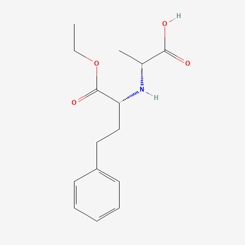 122076-80-6 (-)-N-[1-(R)-Ethoxycarbonxyl-3-phenylpropyl)-D-alanine chemical structure
