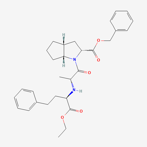 1356847-95-4 [2R,3aR,6aR]-1-[(2(R)-2-[[(1R)-1-Ethoxycarbonxyl)-3-phenylpropyl]amino]-1-oxopropyl]octahydrocyclopenta[6]pyrrole-2-carboxylic Acid, Benzyl Ester chemical structure