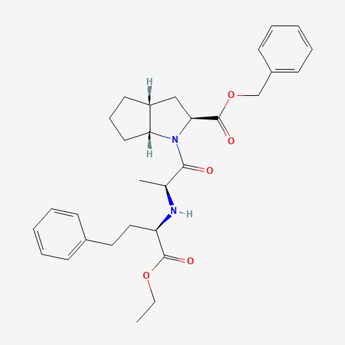 1356352-52-7 [2S,3aR,6aR]-1-[(2(S)-2-[[(1R)-1-Ethoxycarbonxyl)-3-phenylpropyl]amino]-1-oxopropyl]octahydrocyclopenta[6]pyrrole-2-carboxylic Acid, Benzyl Ester chemical structure