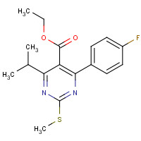 147118-27-2 Ethyl 4-(4-Fluorophenyl)-6-isopropyl-2-methylthiopyrimidine-5-carboxylate chemical structure