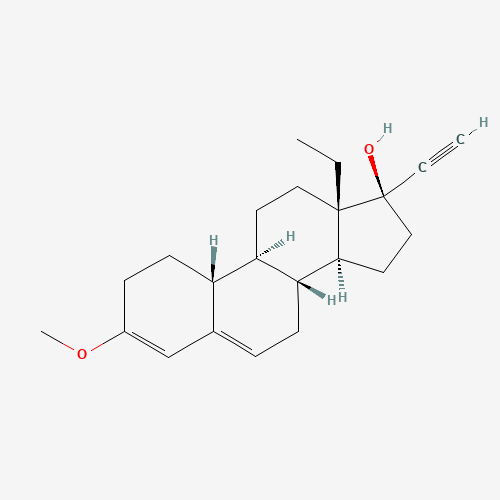 176254-10-7 (17a)-13-Ethyl-3-methoxy-18,19-dinorpregna-3,5-dien-20-yn-17-ol chemical structure