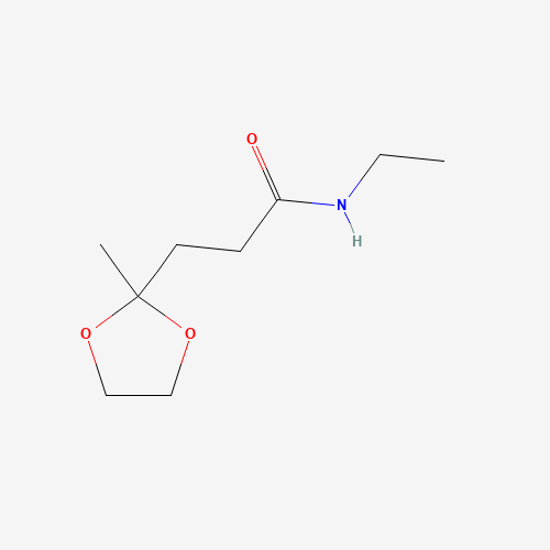 65960-32-9 N-Ethyl-(3-(2-methyl-[1,3]dioxolan-2-yl)propionamide chemical structure