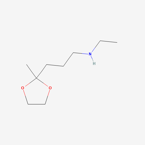 65960-33-0 N-Ethyl-(3-(2-methyl-[1,3]dioxolan-2-yl)propyl)-amine chemical structure