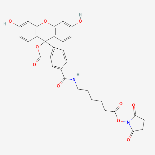 148356-00-7 6-(Fluorescein-5-carboxamido)hexanoic Acid Succinimidyl Ester chemical structure