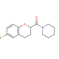 878208-57-2 1-[(6-Fluoro-3,4-dihydro-2H-1-benzopyran-2-yl)carbonyl]piperidine chemical structure