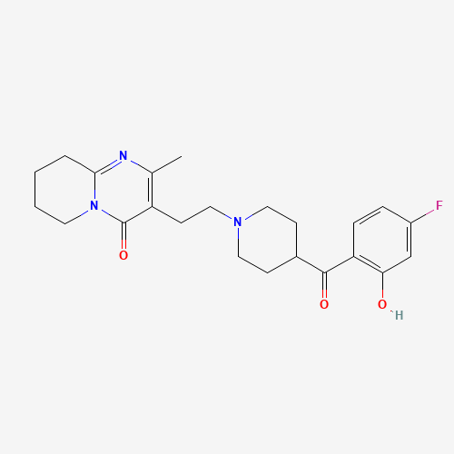 152542-00-2 3-[2-[4-(4-Fluoro-2-hydroxybenzoyl)-1-piperidinyl]ethyl]-6,7,8,9-tetrahydro-2-methyl-4H-pyrido[1,2-a]pyrimidin-4-one chemical structure