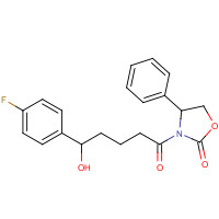 439080-96-3 3-[5-(4-Fluorophenyl)-5-hydroxy-1-oxopentyl]-4-phenyl-2-oxazolidinone chemical structure
