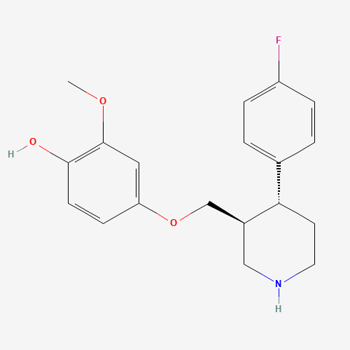 112058-90-9 (-)-trans-4-[4-(4'-Fluorophenyl)-3-piperidinylmethoxy]-2-methoxyphenol chemical structure