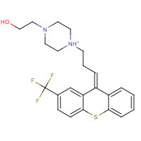 2413-38-9 2-(4-{3-[2-(Trifluoromethyl)-9H-thioxanthen-9-ylidene]propyl}-1-piperazinyl)ethanol dihydrochloride chemical structure