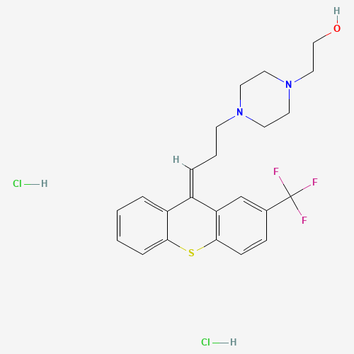2413-38-9 2-(4-{3-[2-(Trifluoromethyl)-9H-thioxanthen-9-ylidene]propyl}-1-piperazinyl)ethanol dihydrochloride chemical structure