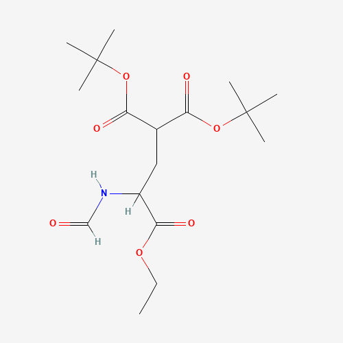 75117-30-5 N-Formyl γ-Carboxyglutamic Acid γ,γ-Di-t-butyl 3-Ethyl Ester chemical structure