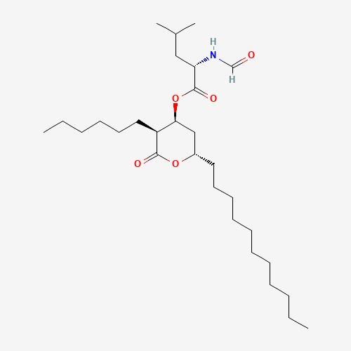 130676-65-2 N-Formyl-L-leucine (3S,4S,6S)-3-Hexyltetrahydro-2-oxo-6-undecyl-2H-pyran-4-yl Ester chemical structure