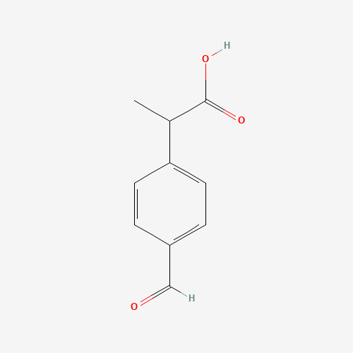 43153-07-7 rac 2-(4-Formylphenyl)propionic Acid chemical structure