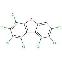 55673-89-7 1,2,3,4,7,8,9-Heptachlorodibenzofuran chemical structure
