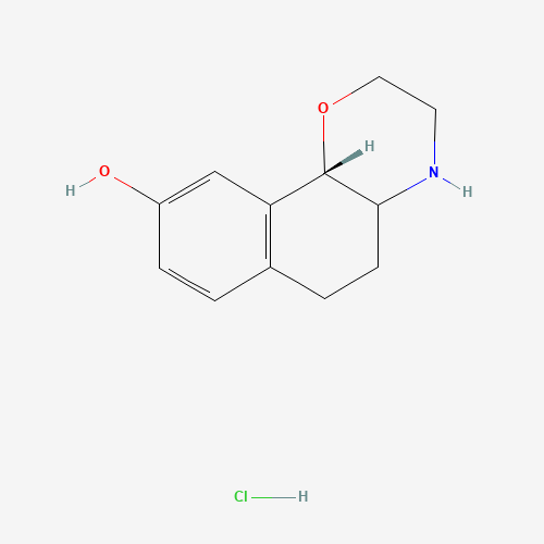 858517-21-2 (+)-3,4,4a,5,6,10b-Hexahydro-2H-naphtho[1,2-b][1,4]oxazin-9-ol Hydrochloride chemical structure