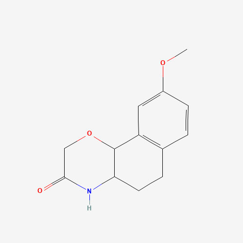 153153-60-7 (+)-3,4,4a,5,6,10b-Hexahydro-9-methoxy-2H-naphtho[1,2-b][1,4]oxazin-3-one chemical structure