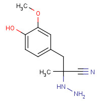 40248-56-4 2-Hydrazino-a-(4-hydroxy-3-methoxybenzyl)propionitrile chemical structure