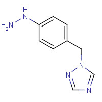 144035-22-3 1-[(4-Hydrazinylphenyl)methyl]-1H-1,2,4-triazole chemical structure
