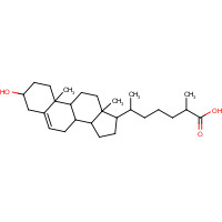 6561-58-6 3b-Hydroxy-5-cholestenoic Acid chemical structure