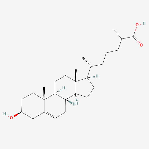 6561-58-6 3b-Hydroxy-5-cholestenoic Acid chemical structure