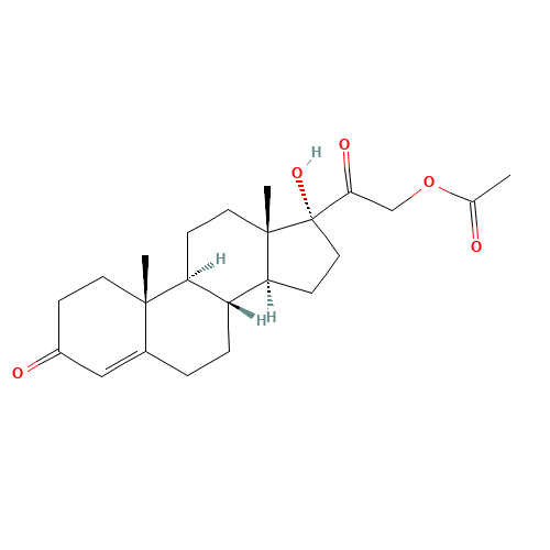 640-87-9 17a-Hydroxy-11-deoxycorticosterone-21-acetate chemical structure