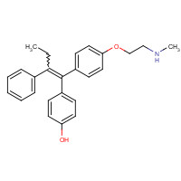112093-28-4 (Z)-4-Hydroxy-N-desmethyl Tamoxifen (contains up to 10% E isomer) chemical structure