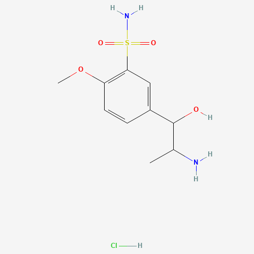 86225-64-1 3-Hydroxy-3-(4'-methoxy-3'-sulfonamidophenyl)-2-propylamine, Hydrochloride chemical structure