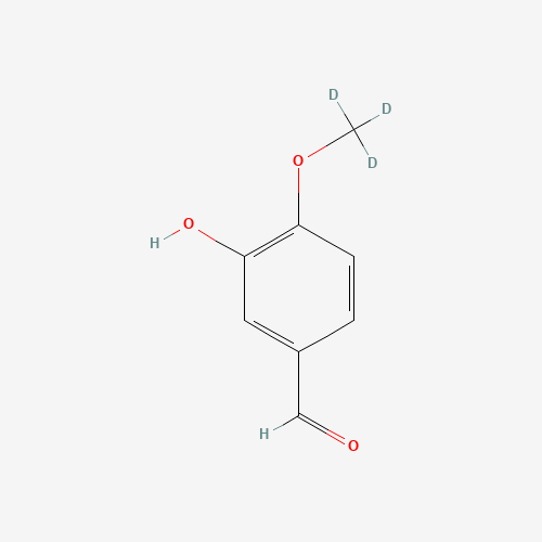74495-73-1 3-Hydroxy-4-methoxybenzaldehyde-d3 chemical structure