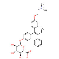 128255-45-8 (Z)-4-Hydroxy Tamoxifen O-b-D-Glucuronide chemical structure