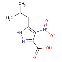 222729-55-7 5-Isobutyl-4-nitro-1H-pyrazole-3-carboxylic Acid chemical structure