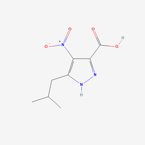 222729-55-7 5-Isobutyl-4-nitro-1H-pyrazole-3-carboxylic Acid chemical structure