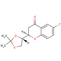 797054-21-8 (1'S,2R)-2-[(1',2'-O-Isopropylidene)dihydroxyethyl]-6-fluorochroman-4-one chemical structure