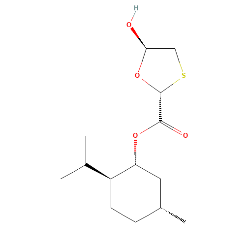 147126-62-3 (1R,2S,5R)-Methyl-5R-hydroxy-[1,3]-oxathiolane-2R-carboxylate chemical structure